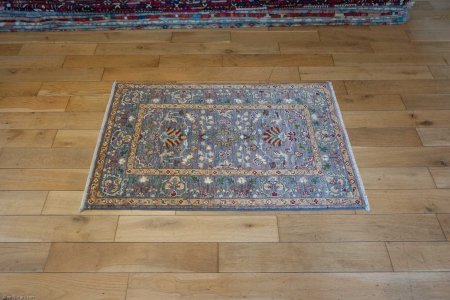 Hand-Knotted Ziegler Rug From Afghanistan