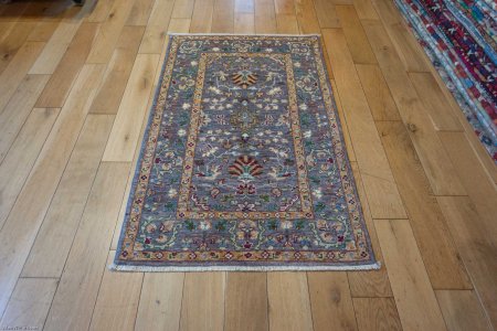 Hand-Knotted Ziegler Rug From Afghanistan