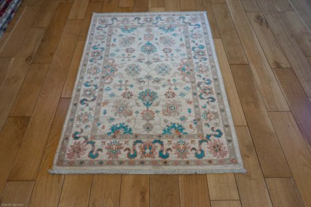 Hand-Knotted Ziegler Rug From Afghanistan