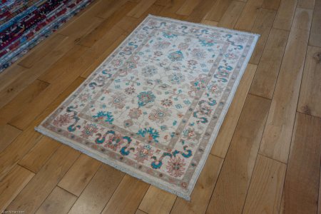 Hand-Knotted Ziegler Rug From Afghanistan