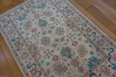 Hand-Knotted Ziegler Rug From Afghanistan