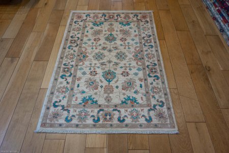 Hand-Knotted Ziegler Rug From Afghanistan