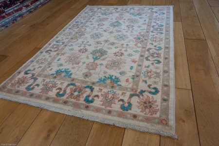 Hand-Knotted Ziegler Rug From Afghanistan