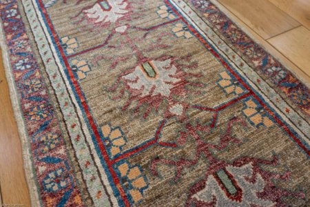 Hand-Knotted Chubi Rug From Afghanistan