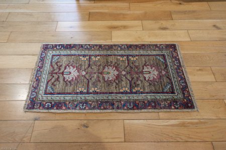 Hand-Knotted Chubi Rug From Afghanistan