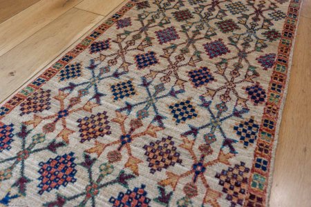 Hand-Knotted Chubi Rug From Afghanistan