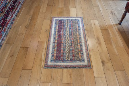 Hand-Knotted Chubi Rug From Afghanistan