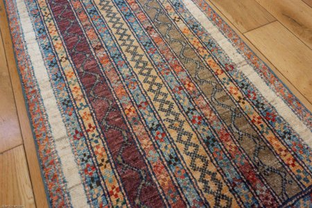 Hand-Knotted Chubi Rug From Afghanistan