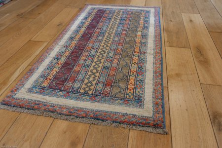 Hand-Knotted Chubi Rug From Afghanistan