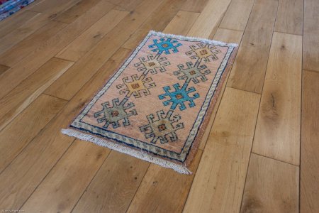 Hand-Knotted Chubi Rug From Afghanistan