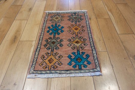 Hand-Knotted Chubi Rug From Afghanistan