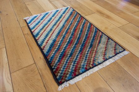 Hand-Knotted Chubi Rug From Afghanistan