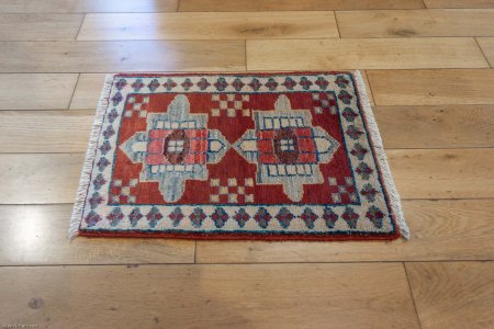 Hand-Knotted Chubi Rug From Afghanistan