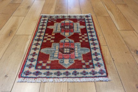 Hand-Knotted Chubi Rug From Afghanistan