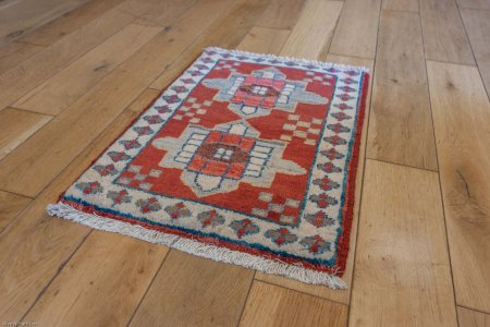 Hand-Knotted Chubi Rug From Afghanistan