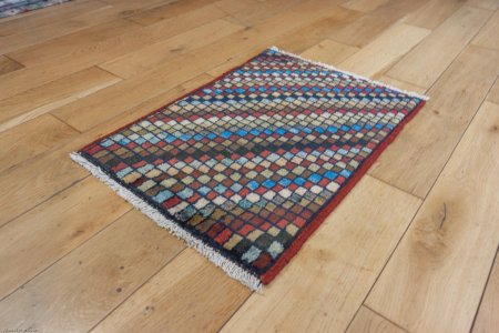 Hand-Knotted Chubi Rug From Afghanistan