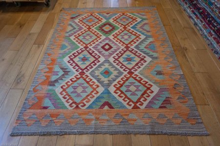 Hand-Made Mazar Kilim From Afghanistan