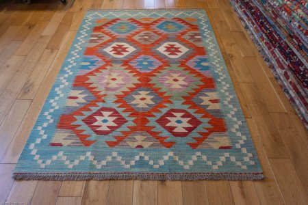 Hand-Made Mazar Kilim From Afghanistan