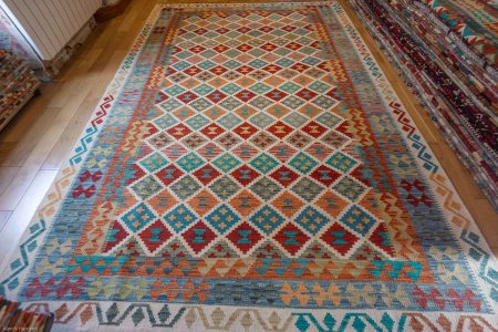 Hand-Made Mazar Kilim From Afghanistan