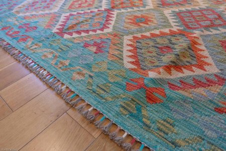 Hand-Made Mazar Kilim From Afghanistan