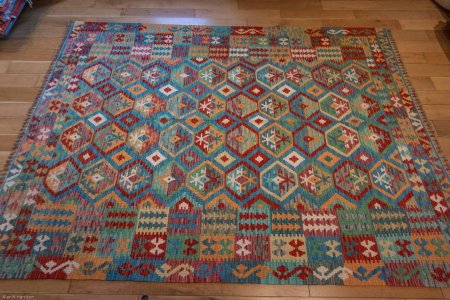 Hand-Made Mazar Kilim From Afghanistan