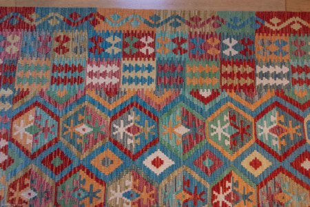 Hand-Made Mazar Kilim From Afghanistan