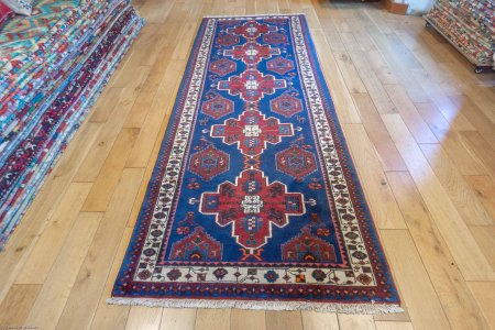 Hand-Knotted Shahsavan Runner From Iran (Persian)