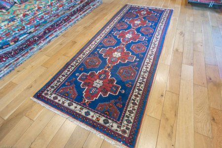 Hand-Knotted Shahsavan Runner From Iran (Persian)