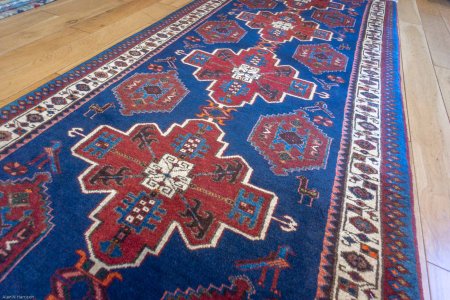 Hand-Knotted Shahsavan Runner From Iran (Persian)