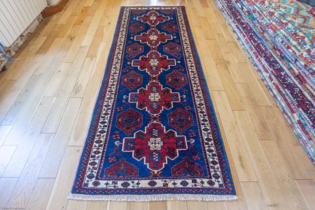 Hand-Knotted Shahsavan Runner From Iran (Persian)