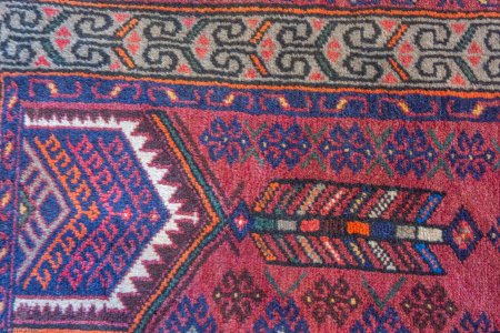 Hand-Knotted Hamadan Rug From Iran (Persian)