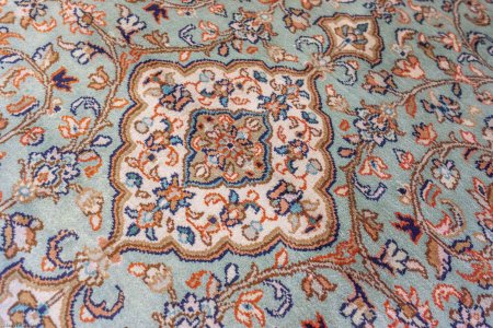 Hand-Knotted Kashmir Rug From India