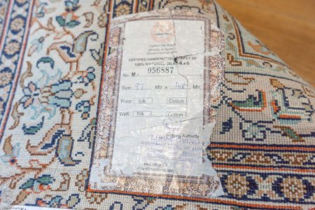 Hand-Knotted Kashmir Rug From India