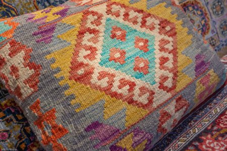 Hand-Made Mazar Cushion From Afghanistan