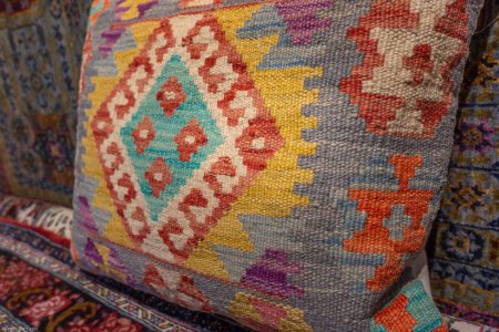 Hand-Made Mazar Cushion From Afghanistan