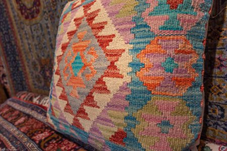 Hand-Made Mazar Cushion From Afghanistan