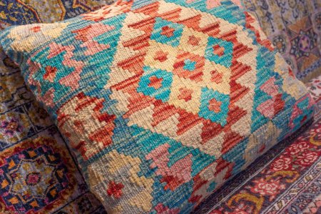 Hand-Made Mazar Cushion From Afghanistan