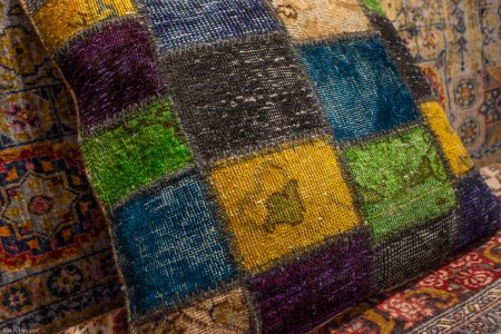 Hand-Made Patchwork Cushion From Afghanistan