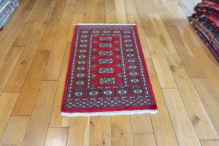 Hand-Knotted Bokhara Rug From Pakistan