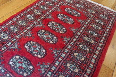 Hand-Knotted Bokhara Rug From Pakistan