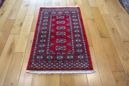 Hand-Knotted Bokhara Rug From Pakistan