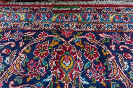 Hand-Knotted Kashan Rug From Iran (Persian)