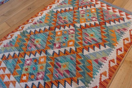 Hand-Made Mazar Kilim From Afghanistan