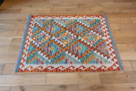 Hand-Made Mazar Kilim From Afghanistan