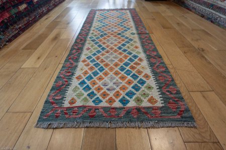 Hand-Made Mazar Kilim From Afghanistan