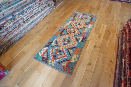 Hand-Made Mazar Kilim From Afghanistan