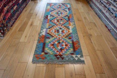 Hand-Made Mazar Kilim From Afghanistan