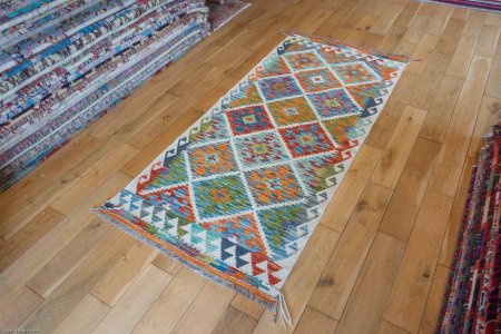 Hand-Made Mazar Kilim From Afghanistan