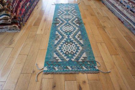 Hand-Made Mazar Kilim From Afghanistan