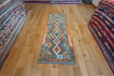 Hand-Made Mazar Kilim From Afghanistan